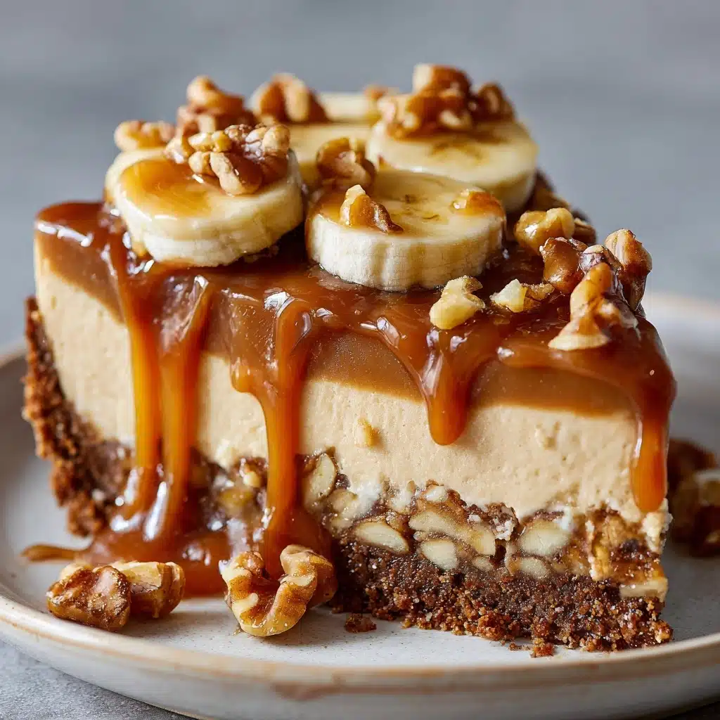 Banana Caramel Nut Cheesecake Recipe - Recipe Image
