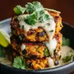 Lime Drenched Sweet Potato Black Bean Patties Recipe