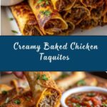 Creamy Baked Chicken Taquitos Recipe
