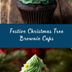 Christmas Tree Brownie Cups Recipe
