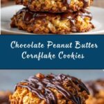 Chocolate Peanut Butter Cornflake Cookies Recipe