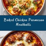 Baked Chicken Parmesan Meatballs Recipe