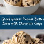 Frozen Greek Yogurt Peanut Butter Bites with Chocolate Chips Recipe