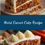 Moist Carrot Cake with Cream Cheese Frosting Recipe