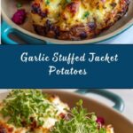 Garlic Stuffed Jacket Potatoes Recipe