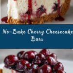 No-Bake Cherry Cheesecake Bars Recipe