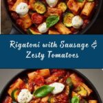 Rigatoni with Sausage, Tomatoes, and Zucchini Recipe