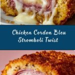 Savory Chicken Cordon Bleu Stromboli Recipe