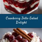 Cranberry Jello Salad with Cream Cheese Topping Recipe