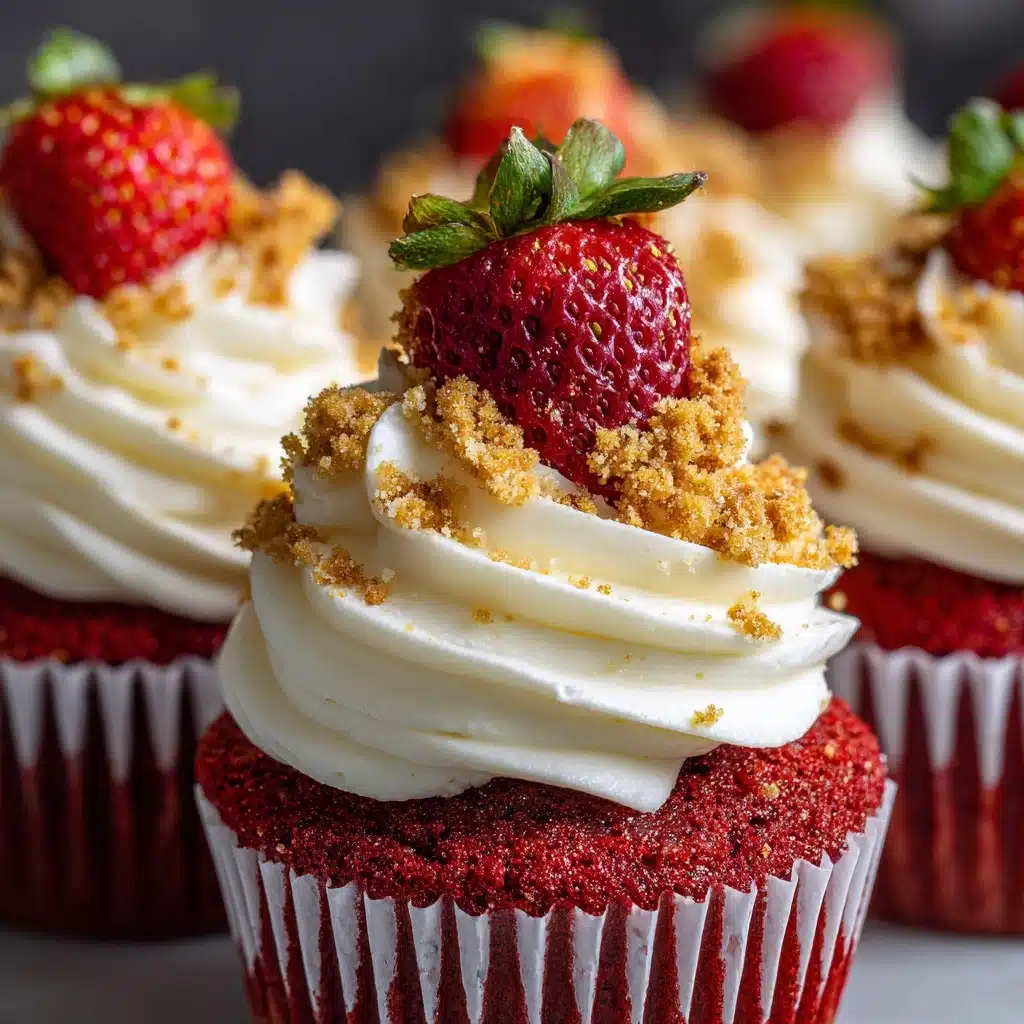 Cheesecake Red Velvet Cupcakes Recipe - Recipe Image