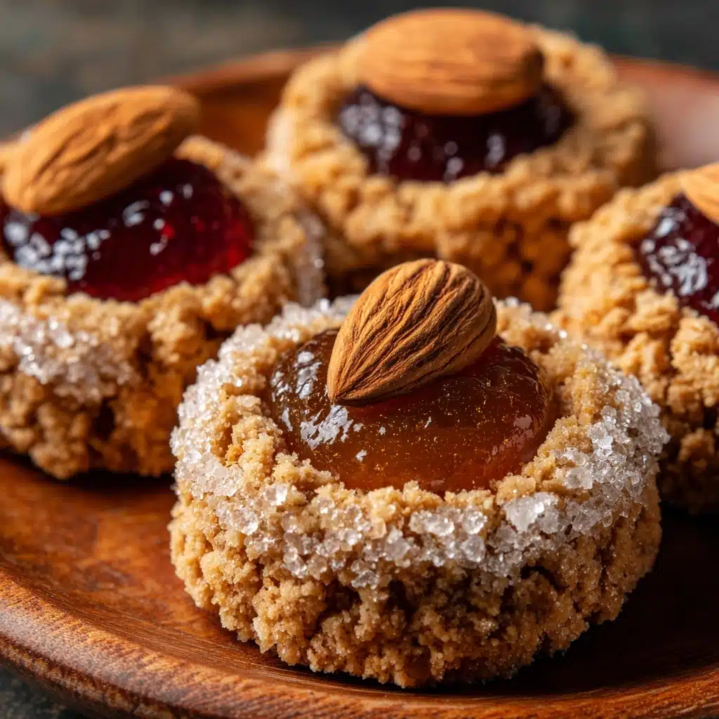 Italian Almond and Honey Thumbprint Cookies Recipe - Recipe Image