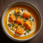 Spicy Butternut Squash Sweet Potato Soup Recipe