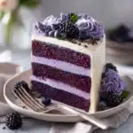 Purple Velvet Cake with White Chocolate Cream Cheese Frosting Recipe