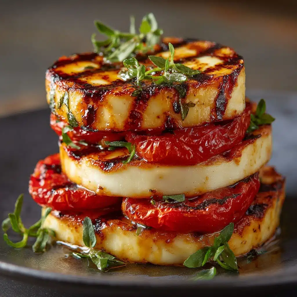 Grilled Vegetable and Halloumi Stack Recipe - Recipe Image