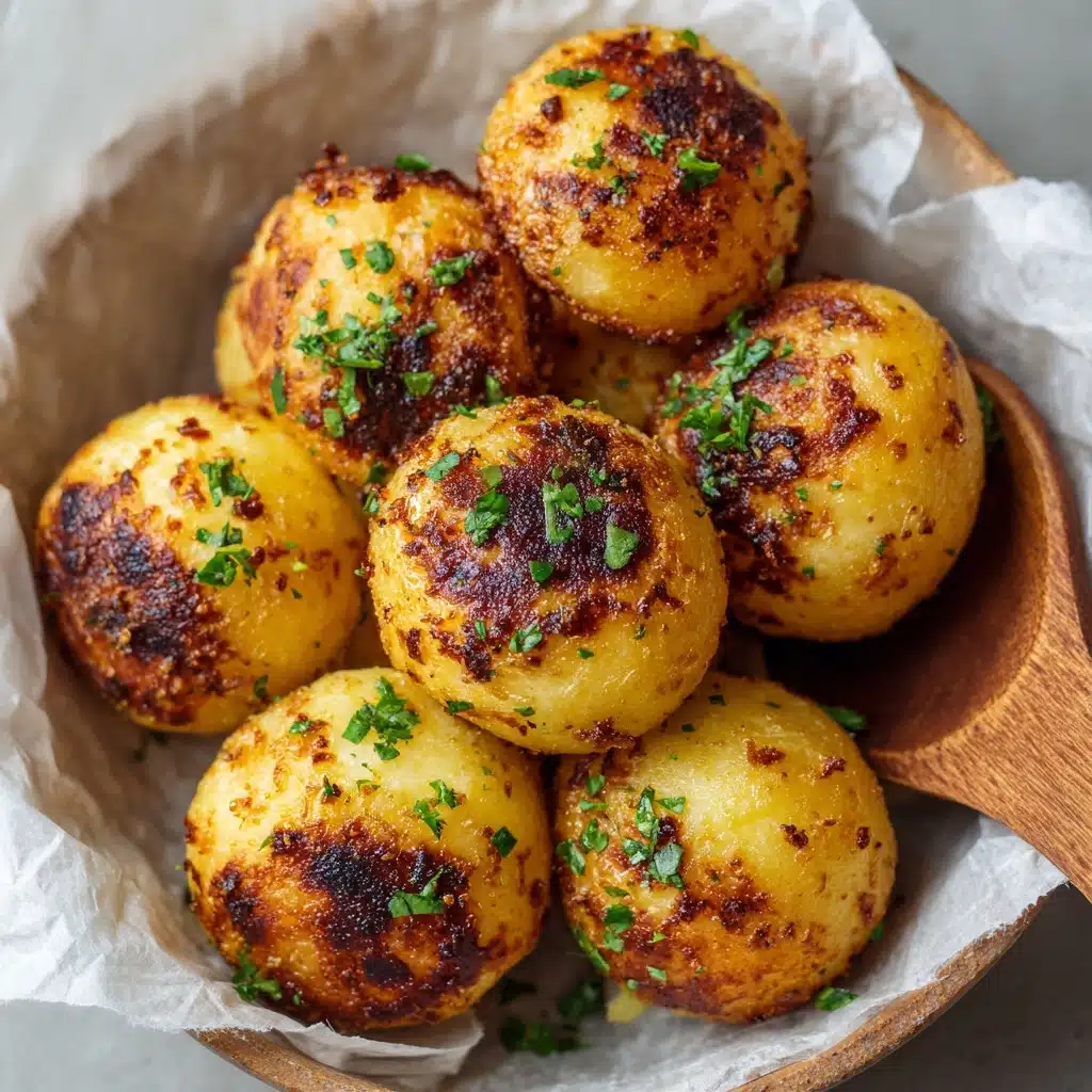 Garlic Potato Balls Recipe - Recipe Image