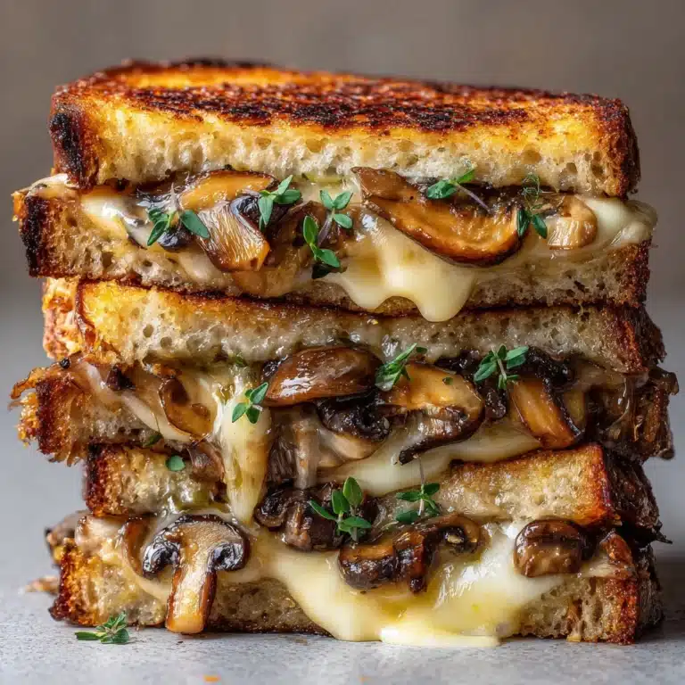 Grilled Cheese with Gouda, Roasted Mushrooms, and Onions Recipe