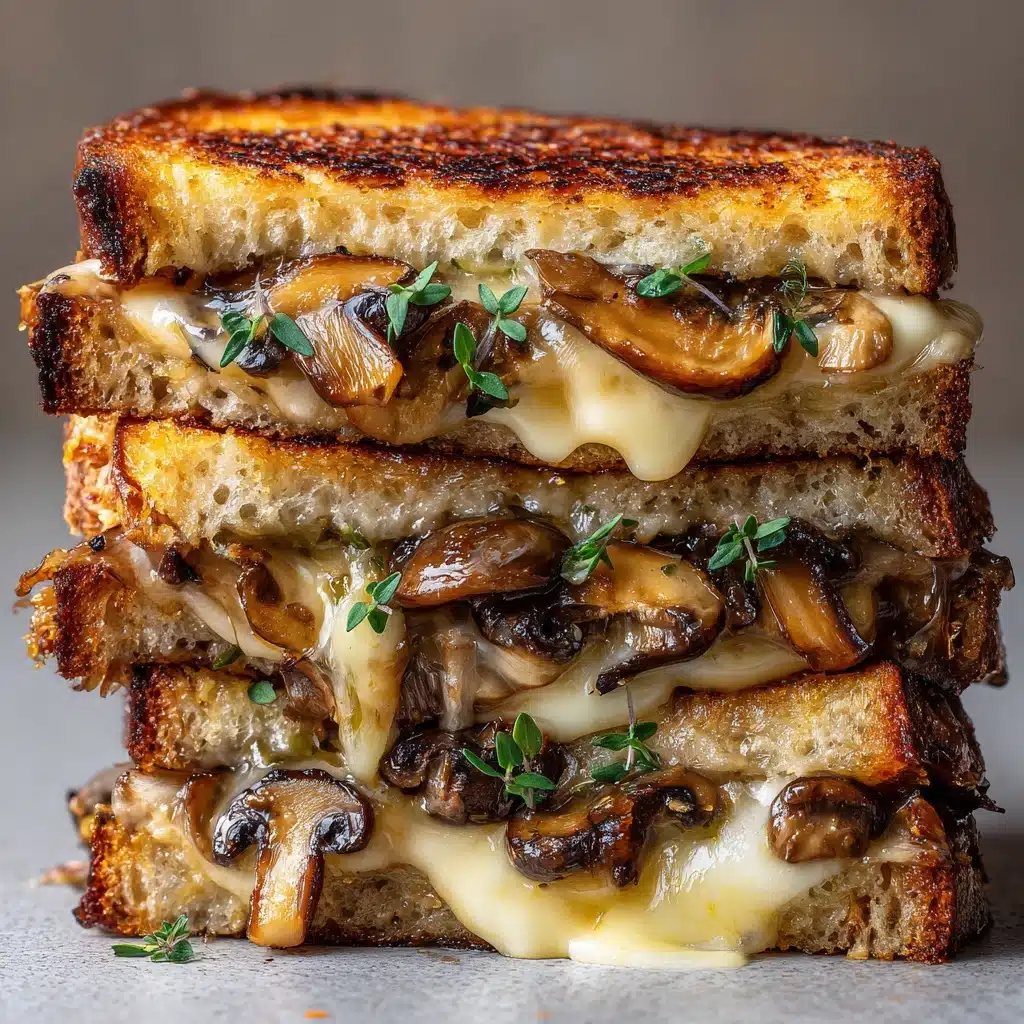 Grilled Cheese with Gouda, Roasted Mushrooms, and Onions Recipe