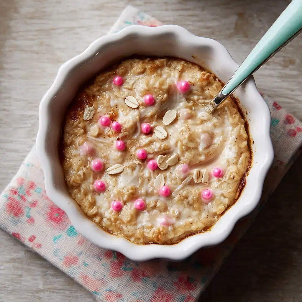 Sugar Cookie Protein Baked Oats Recipe - Recipe Image