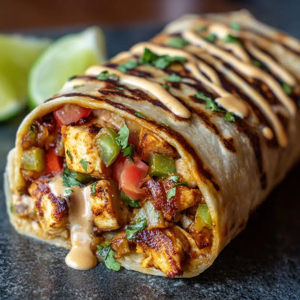 Chipotle Ranch Grilled Chicken Burrito Recipe - Recipe Image
