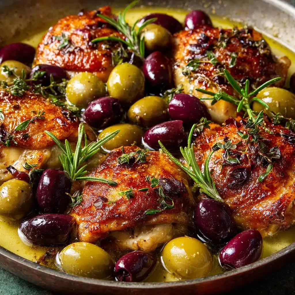 Pan-Roasted Chicken with Grapes & Olives Recipe - Recipe Image