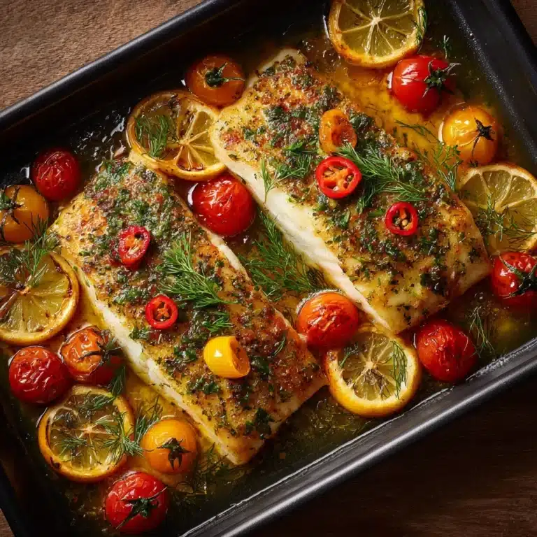 Mediterranean Baked Fish Recipe
