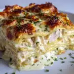 Creamy Chicken Lasagna with White Sauce Recipe