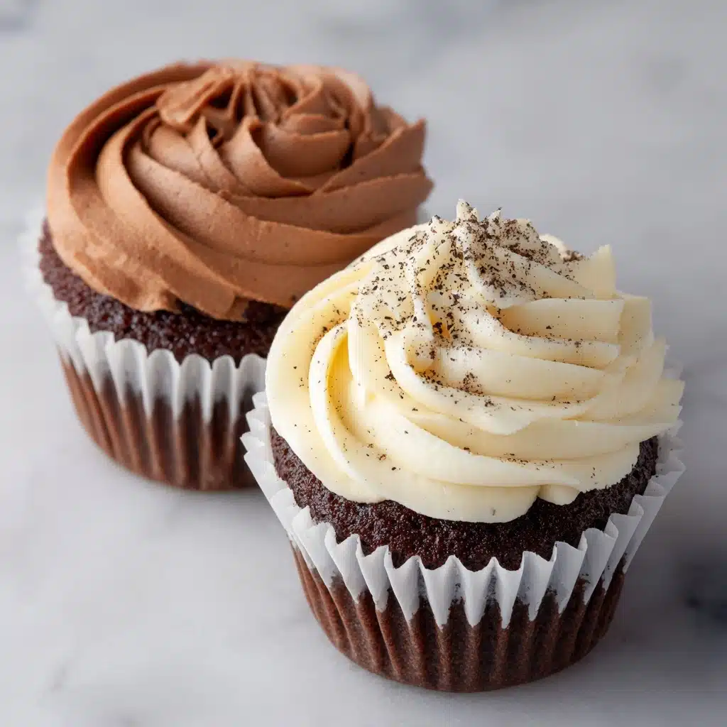 Buttercream Icing for Cupcakes (Vanilla and Chocolate) Recipe - Recipe Image