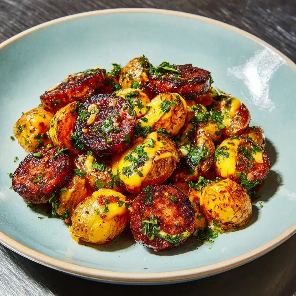 Cheesy Ranch Potatoes and Smoked Sausage Recipe
