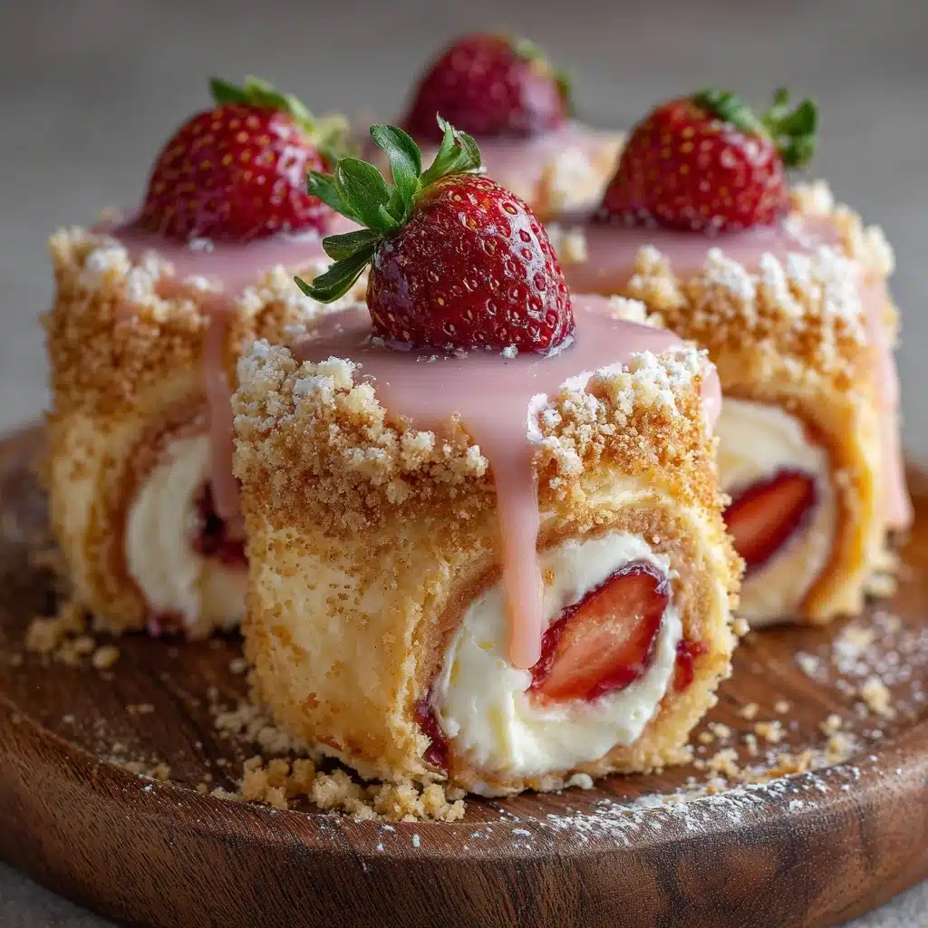 Best Strawberry Cheesecake Sweet Rolls Recipe - Recipe Image