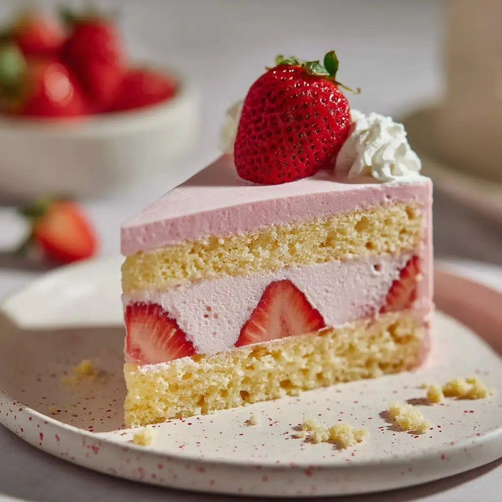 Strawberry Shortcake Swiss Roll Recipe - Recipe Image
