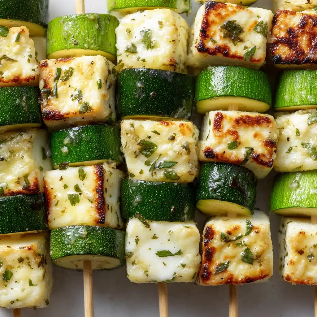 Garlic Butter Zucchini Skewers Recipe - Recipe Image
