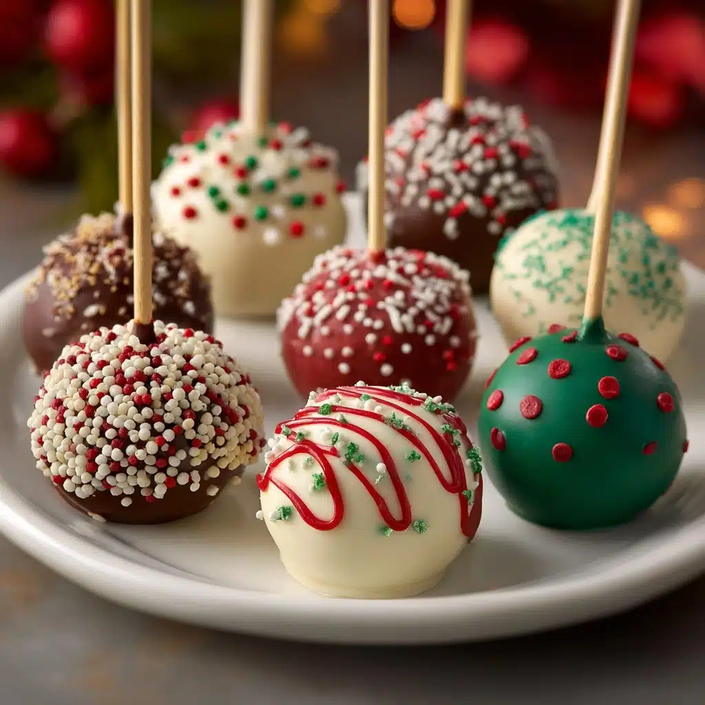 Christmas Cake Pops Recipe - Recipe Image