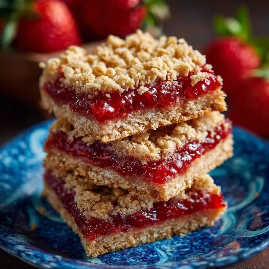 Strawberry Oatmeal Bars Recipe - Recipe Image