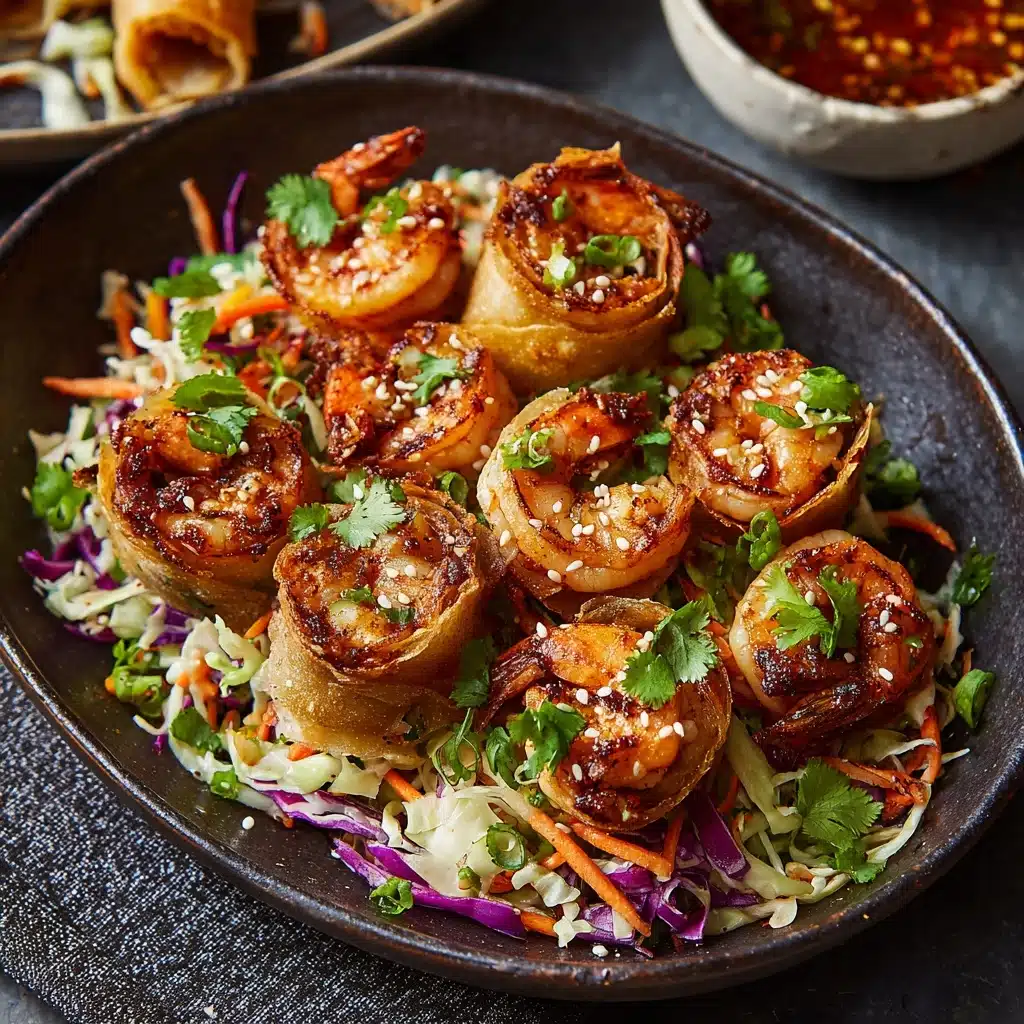 Crispy Shrimp and Cabbage Egg Rolls Recipe - Recipe Image