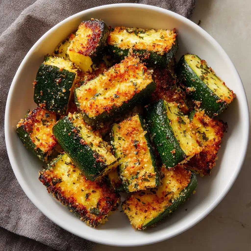 Low-Calorie Air Fryer Zucchini Parmesan Recipe - Recipe Image