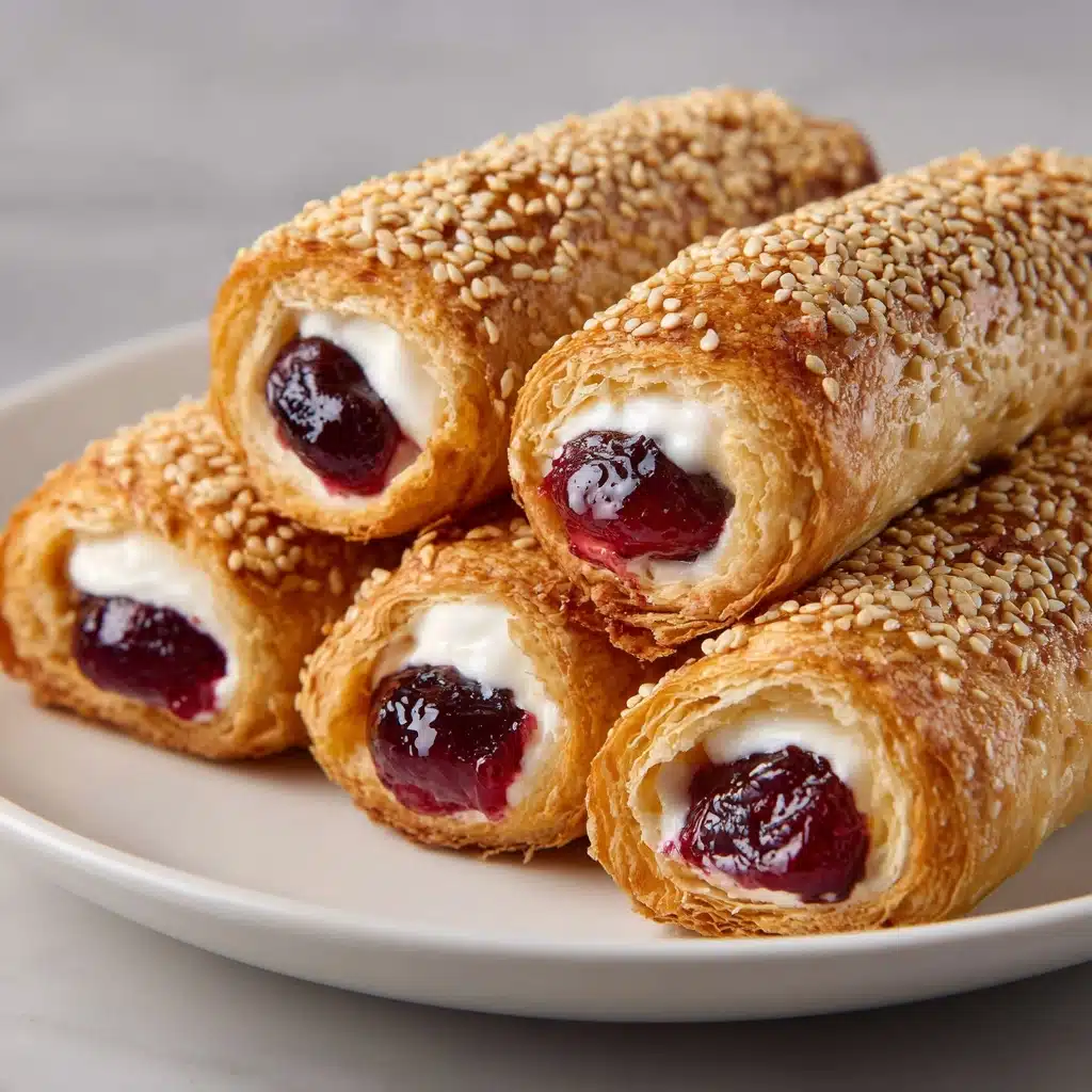 Air Fryer Cherry Cheesecake Egg Rolls Recipe - Recipe Image