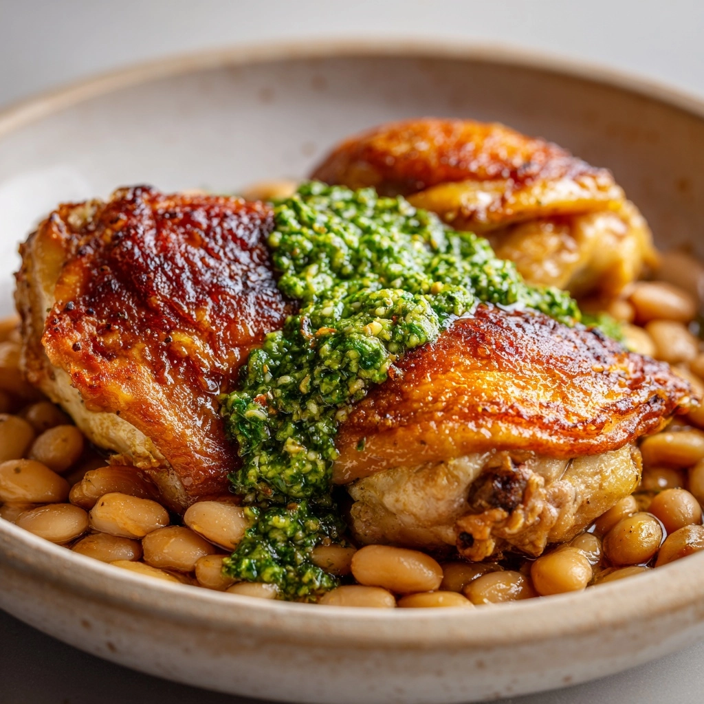 ith Cannellini Beans and Pistachio Pesto Recipe - Recipe Image