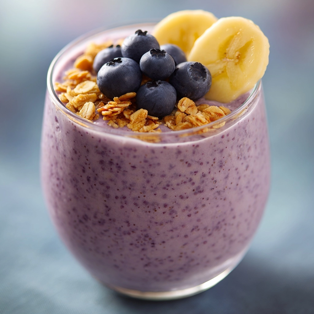 Vegan Blueberry Banana Smoothie Recipe - Recipe Image