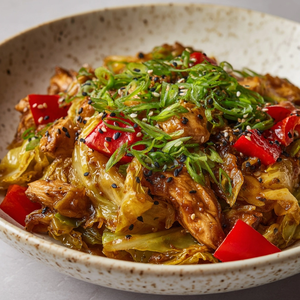 Chicken Cabbage Stir Fry Recipe - Recipe Image