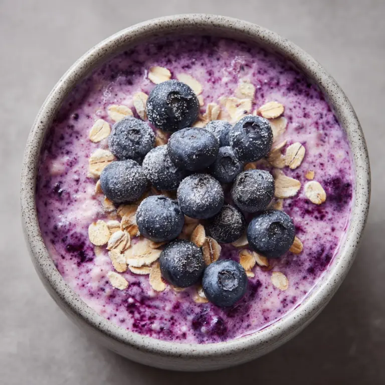 Blueberry Overnight Oatmeal Recipe