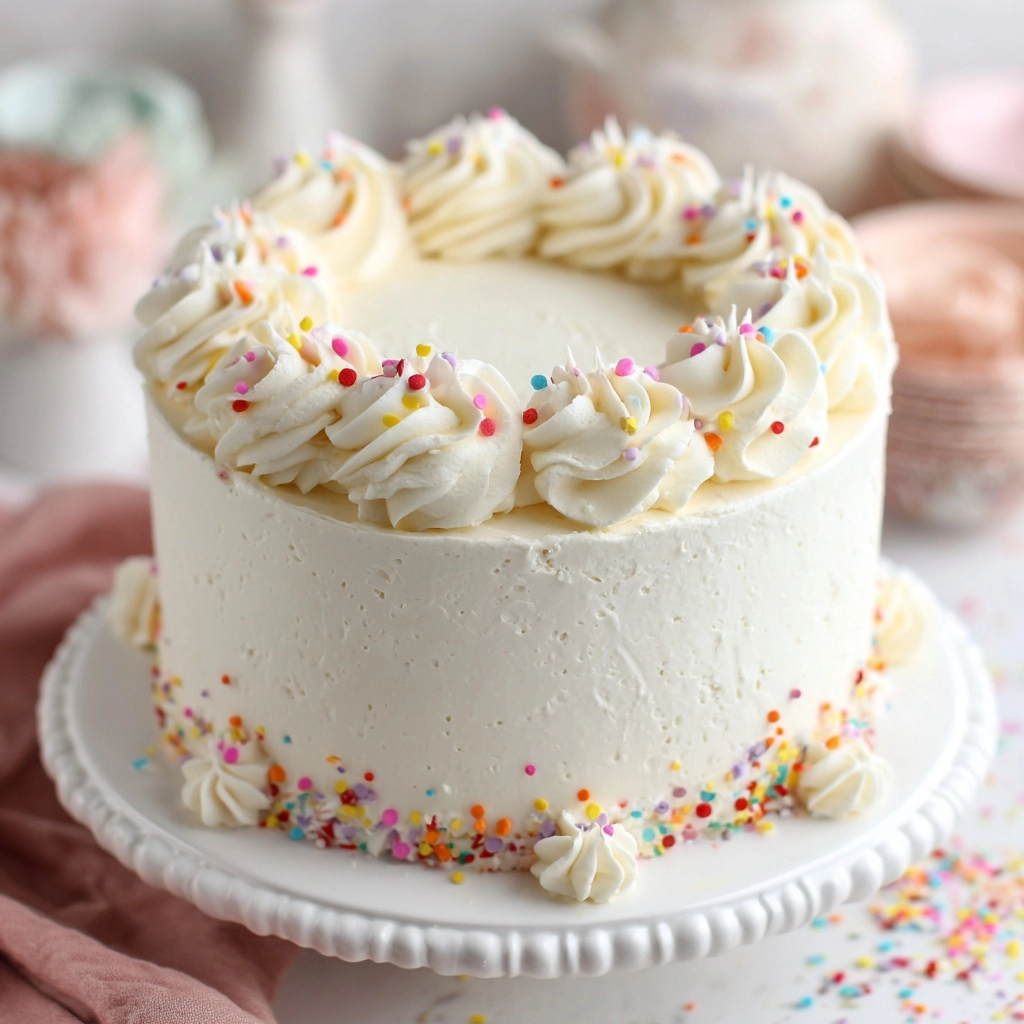 Classic White Cake Recipe - Recipe Image