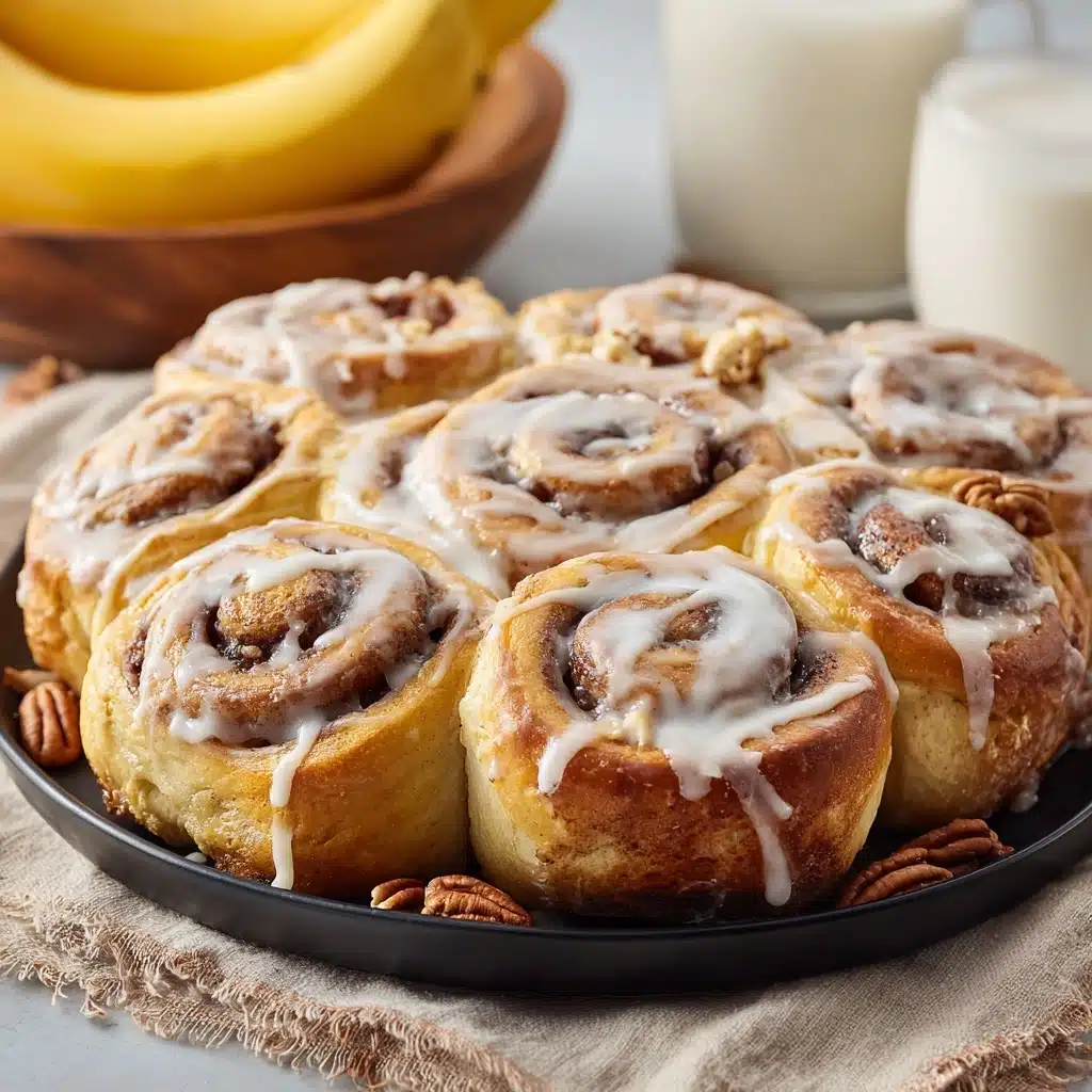 One-Bowl Banana Bread Cinnamon Rolls Recipe - Recipe Image