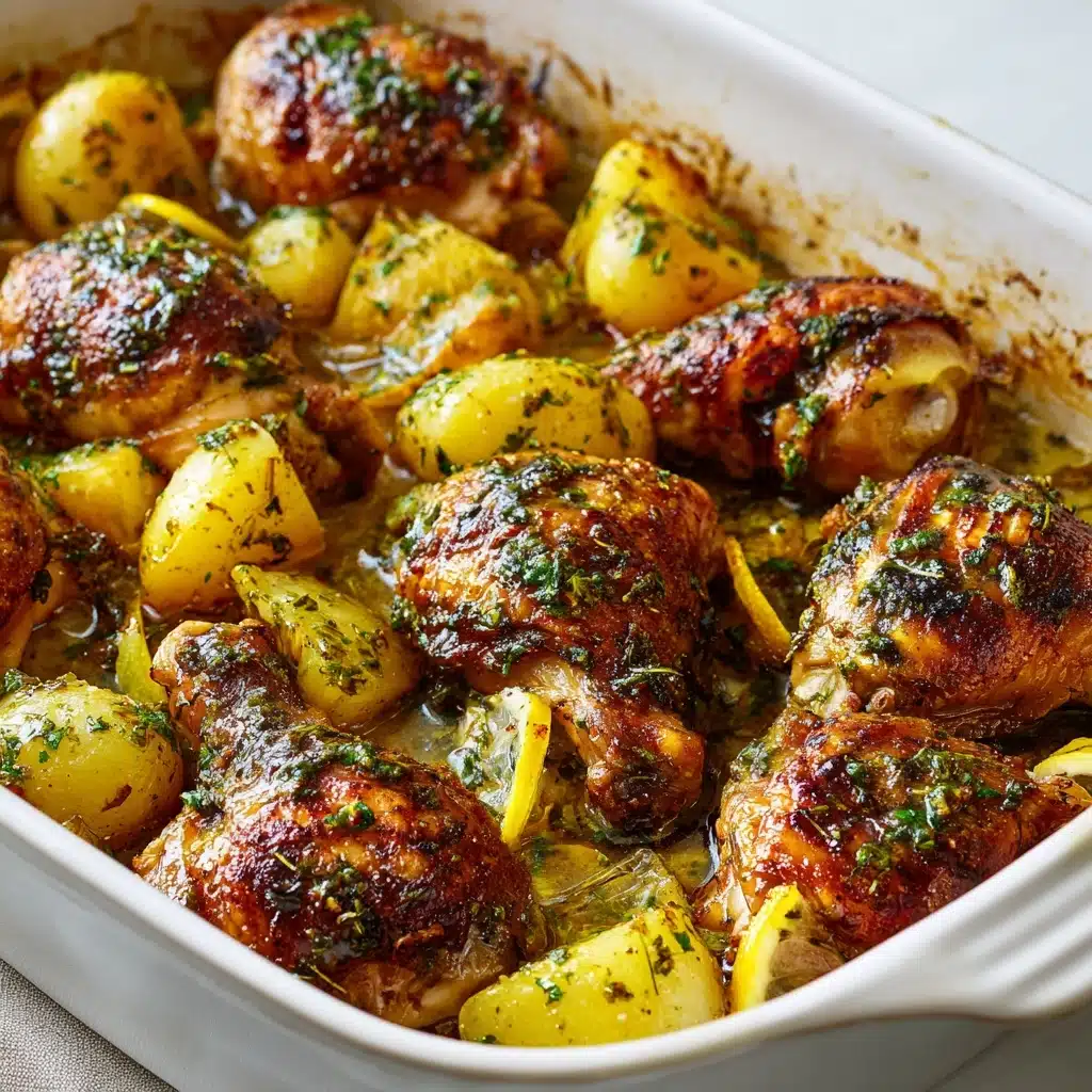 Lemon Greek Chicken and Potatoes Recipe - Recipe Image