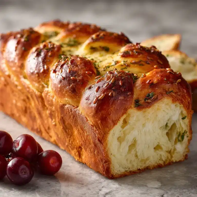Garlic Herb Stuffed Sourdough Bread Recipe