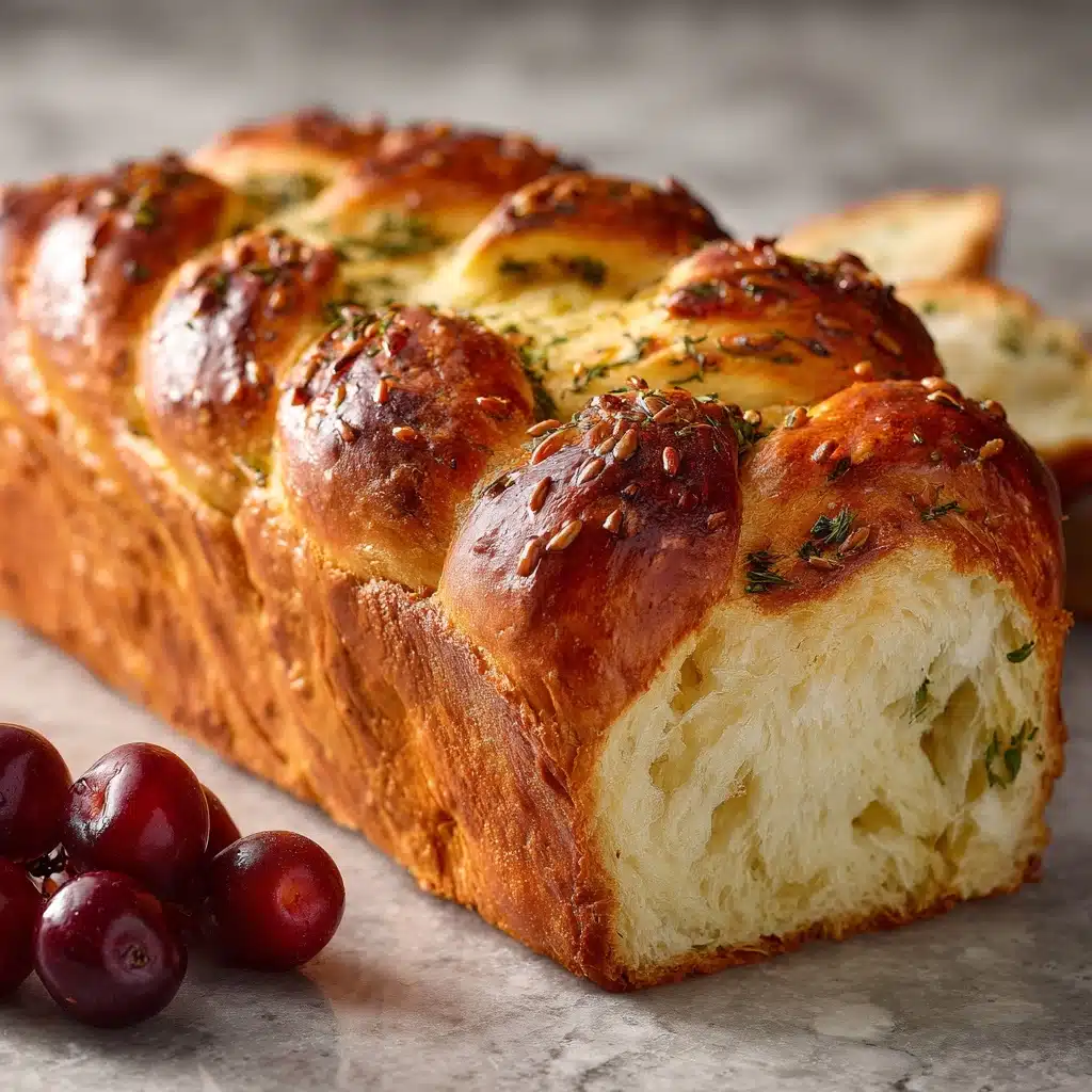 Garlic Herb Stuffed Sourdough Bread Recipe