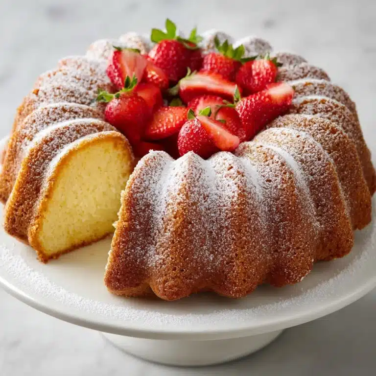 Strawberry Cheesecake Bundt Cake Recipe