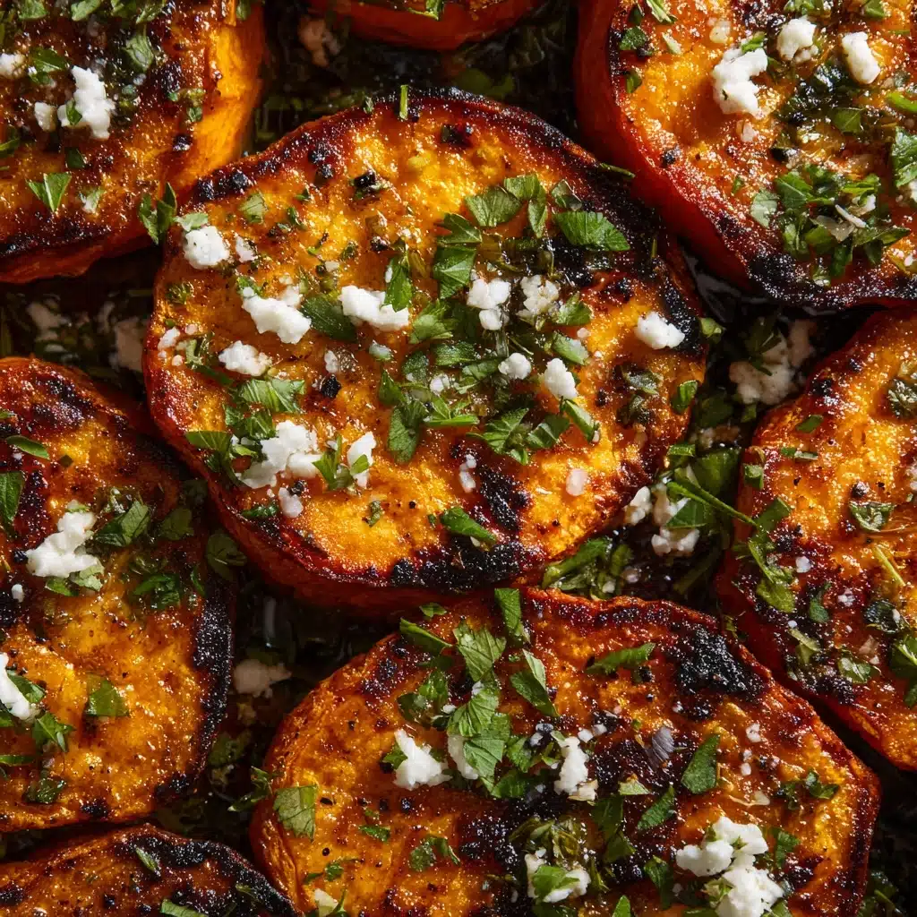 Roasted Sweet Potato Rounds with Honey and Feta Recipe - Recipe Image