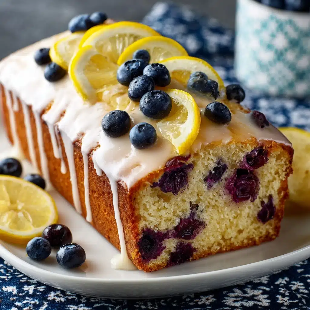Lemon Blueberry Loaf with Lemon Glaze Recipe - Recipe Image