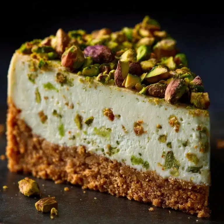 Decadent Pistachio Cream Cheesecake Recipe