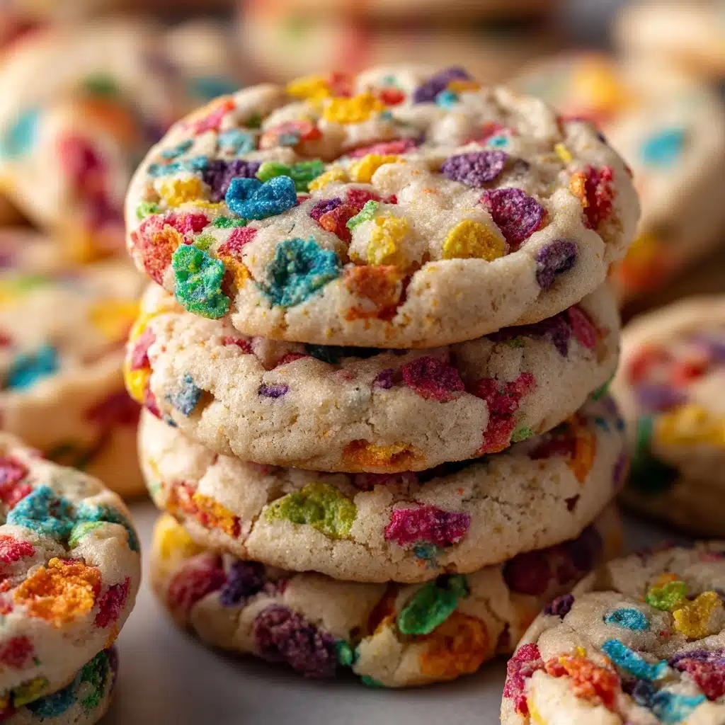 Fruity Pebbles Cake Mix Cookies Recipe - Recipe Image